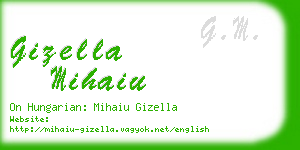 gizella mihaiu business card